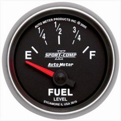Auto Meter Sport-Comp II Electric Fuel Level Gauge - 3616